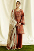 3 Piece Embroidered Lawn Suit with Digital Printed Polly Lawn Dopatta (ZS-100)