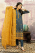 3 Piece Embroidered Lawn Suit With Embroidered Organza Dopatta (CS 840)