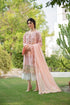 3 Piece Embroidered Lawn Suit With Embroidered Chiffon Dopatta (CS 1200)